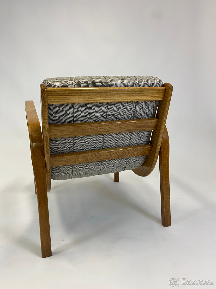 Krásná křesla Kropáček po renovaci, dub, šelak TOP - 5