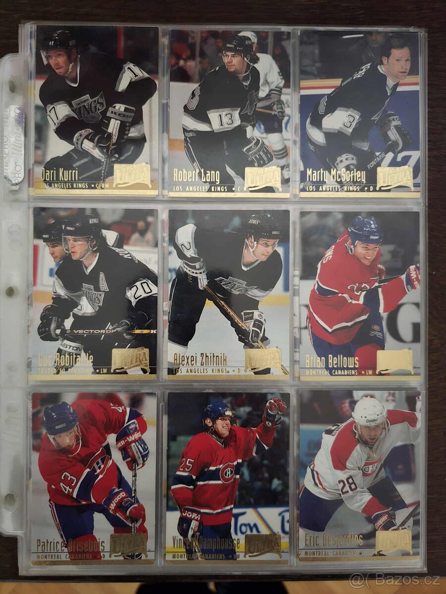 Predám hokejové kartičky ultra fleer 94-95 set prva seria - 5