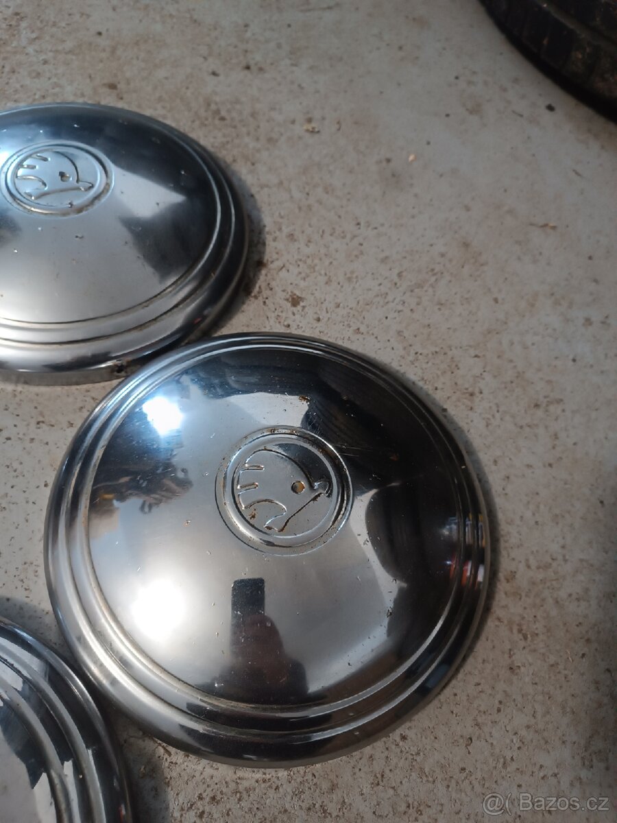 Sada originálních chromových poklic Škoda - 5