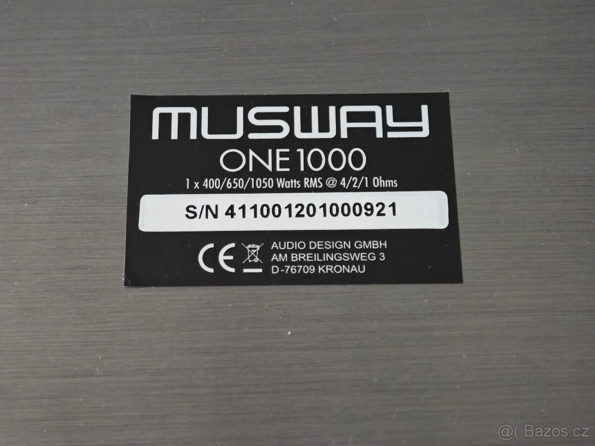 Zesilovač do auta Musway ONE 1000 - 5
