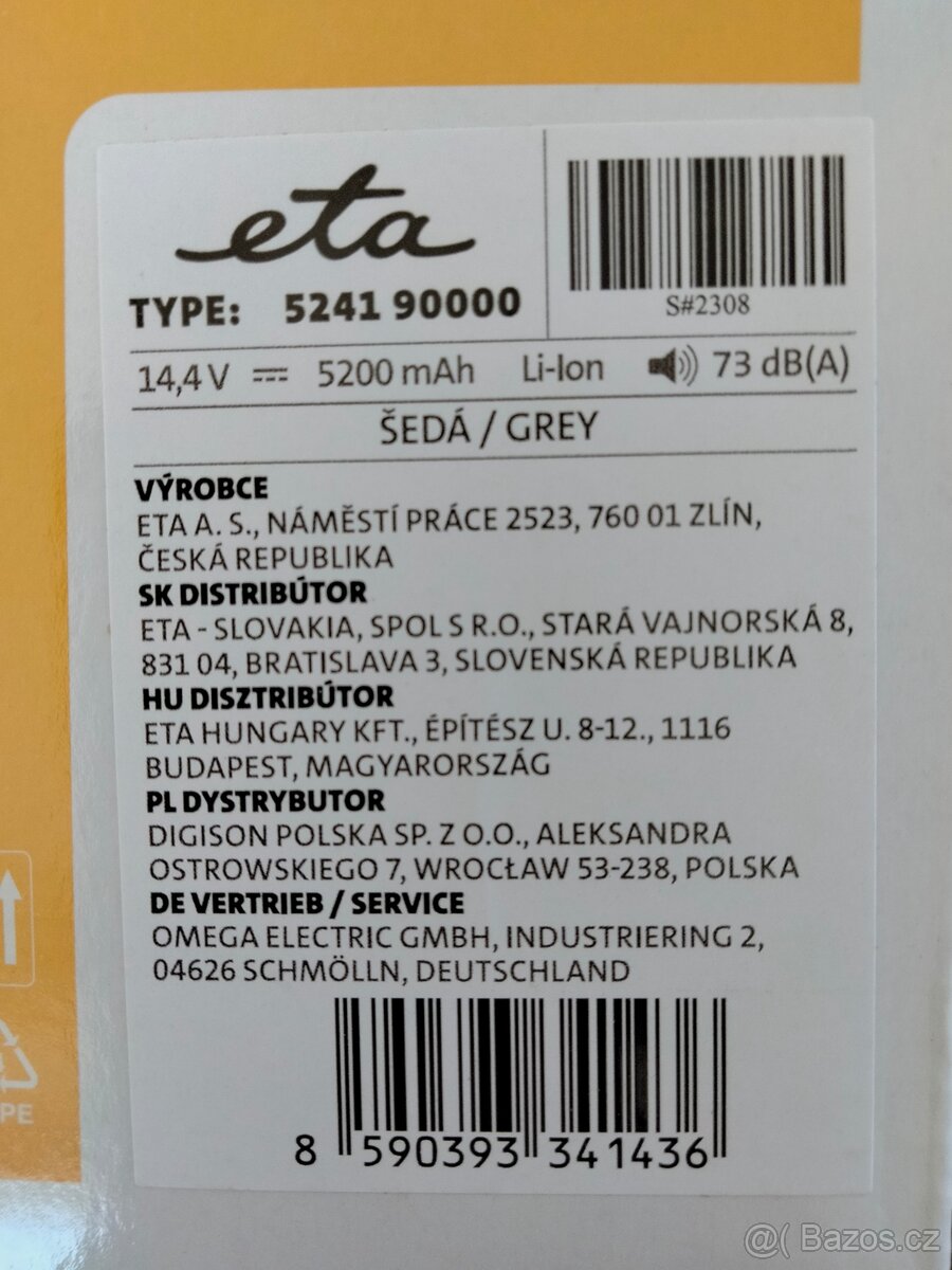 Robotický vysavač ETA Aurum 5241 90000 - 5