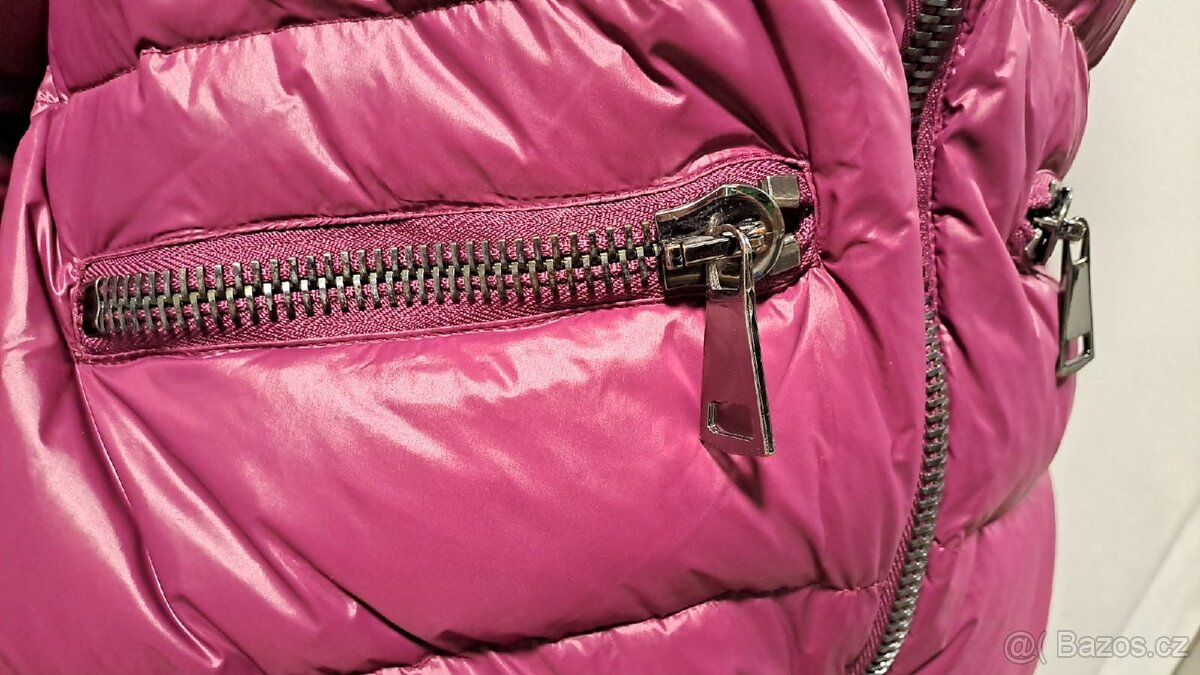 Dámská zimní bunda fialová vel. 40 - 5