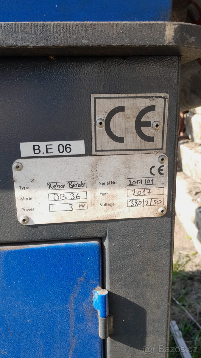 ohýbačka betonářské oceli DB 36 - 5