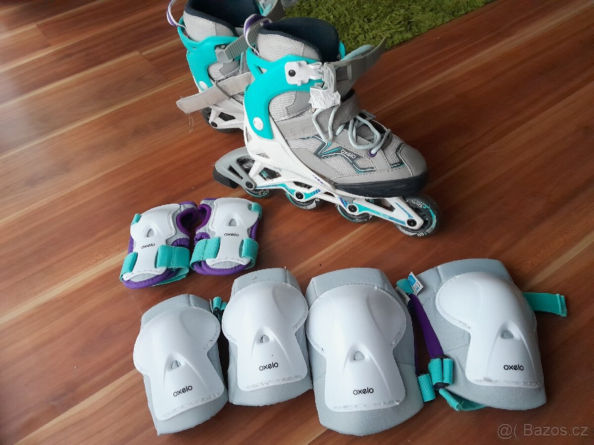 In line kolečkové brusle +sada chrániče - 5