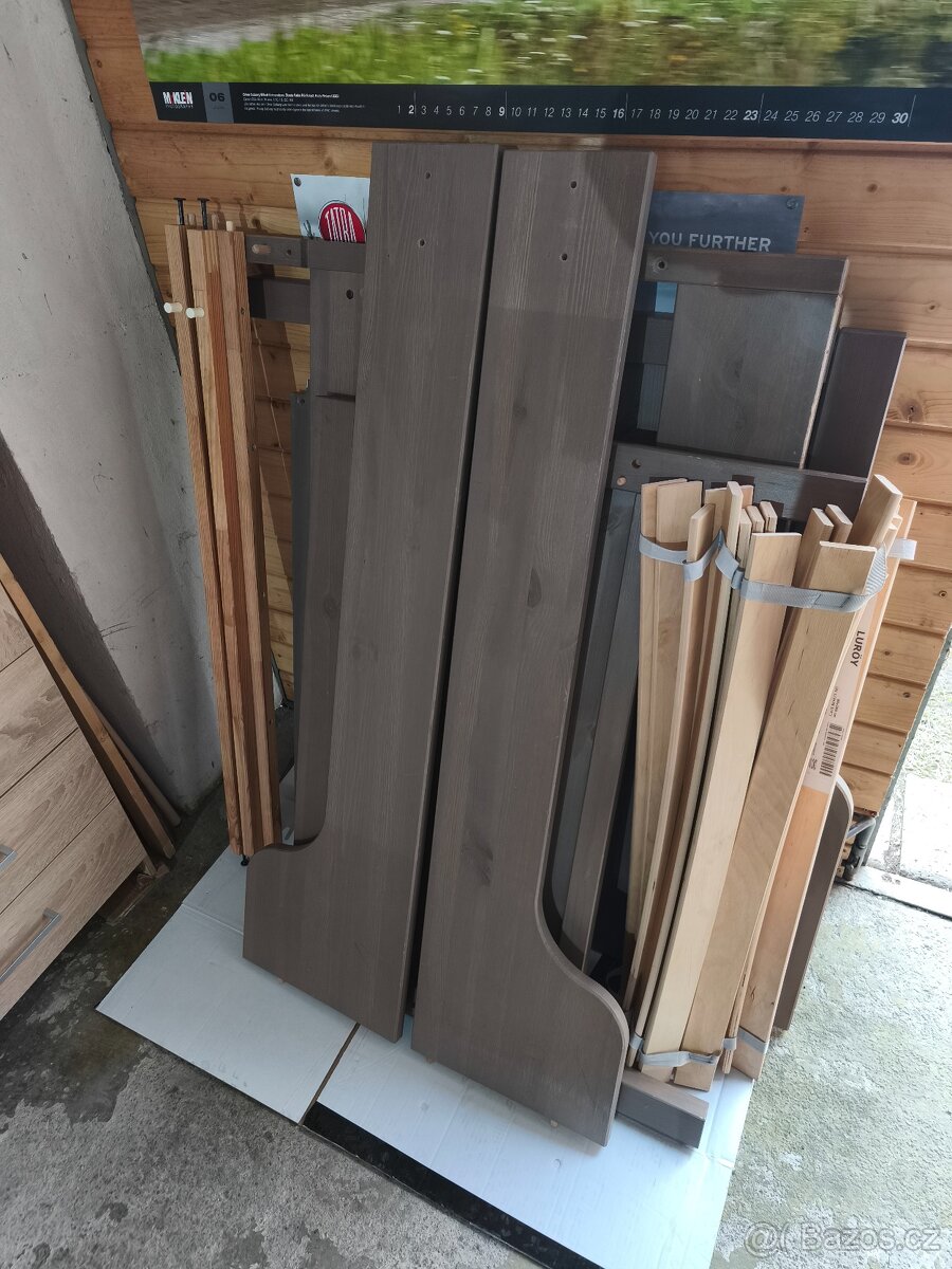 Rostoucí postel IKEA Sundvik - hnědá - 5