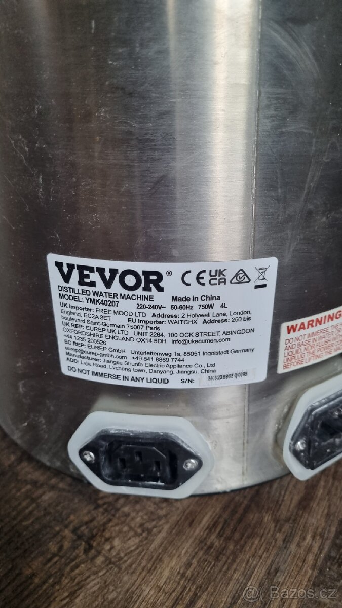 Destilator vevor 4l - 5