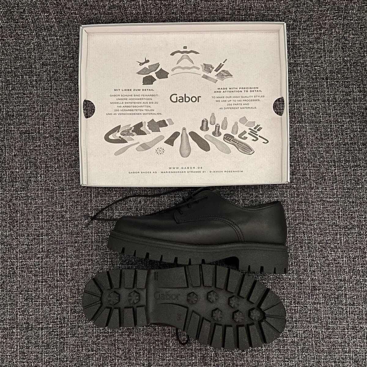 Dámské černé boty Gabor vel. 36 - 5