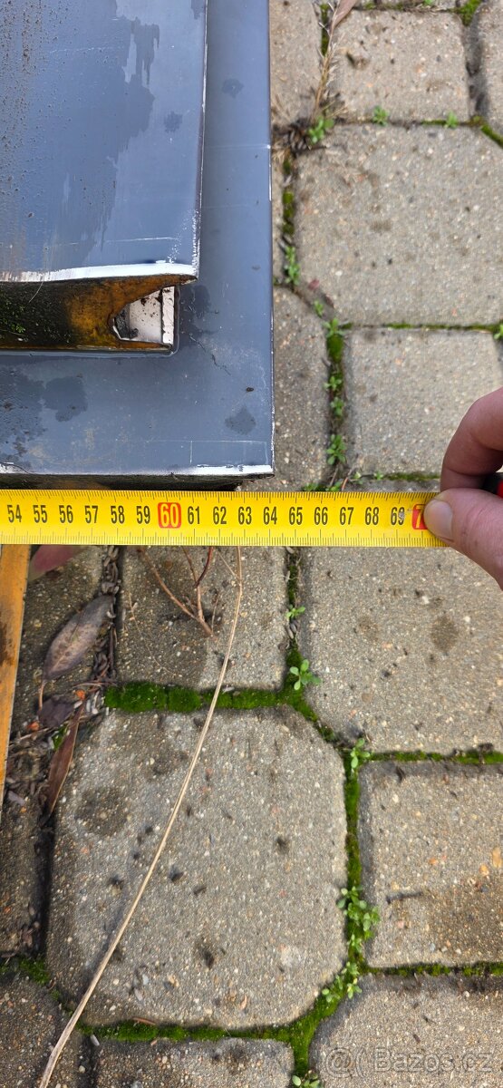 Vratové PUR panely 570cm 4ks / šedé - bílé - 5