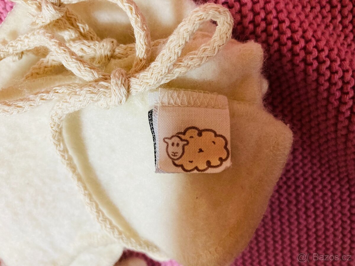 Set pro novorozence ze 100% ovčí vlny Merino (Ovečkárna) - 5