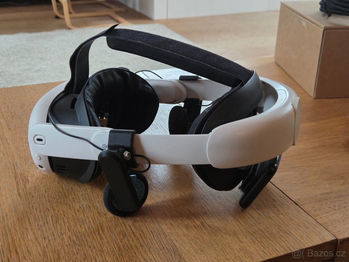 Meta Quest 3 128GB, AMVR Strap + knuckles, 5m link kabel, Ko - 5