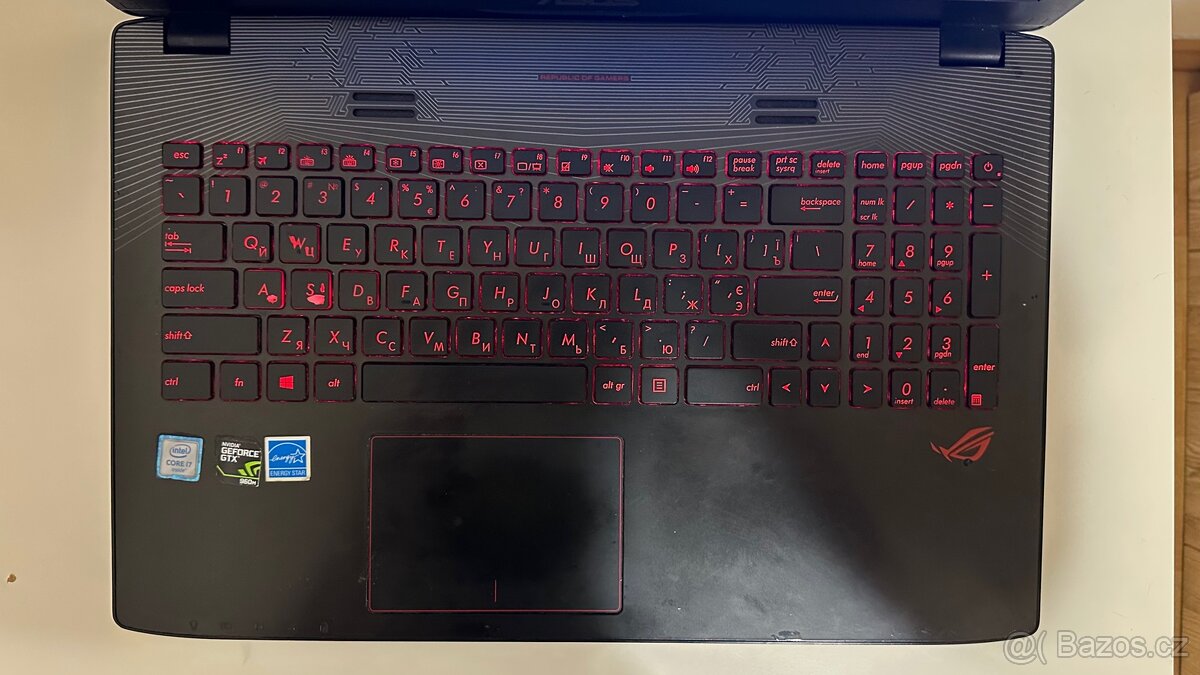 🎮 Herní notebook ASUS ROG GL552VW | i7 / 16GB / GTX 960M - 5