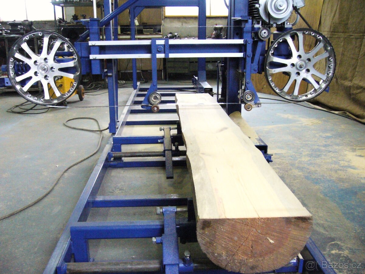 Kmenová pásová pila. Pasovnice na pilu. - 5