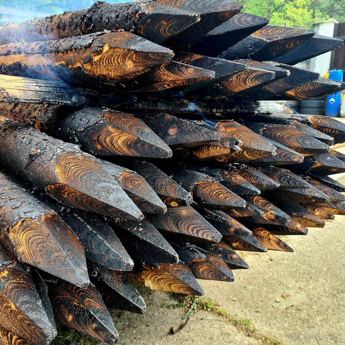 Dřevěné kůly, na ohrady a ploty - 5