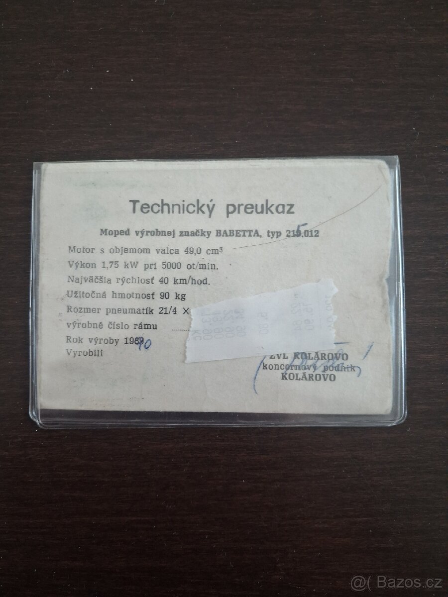 Prodám babetu s tp - 5