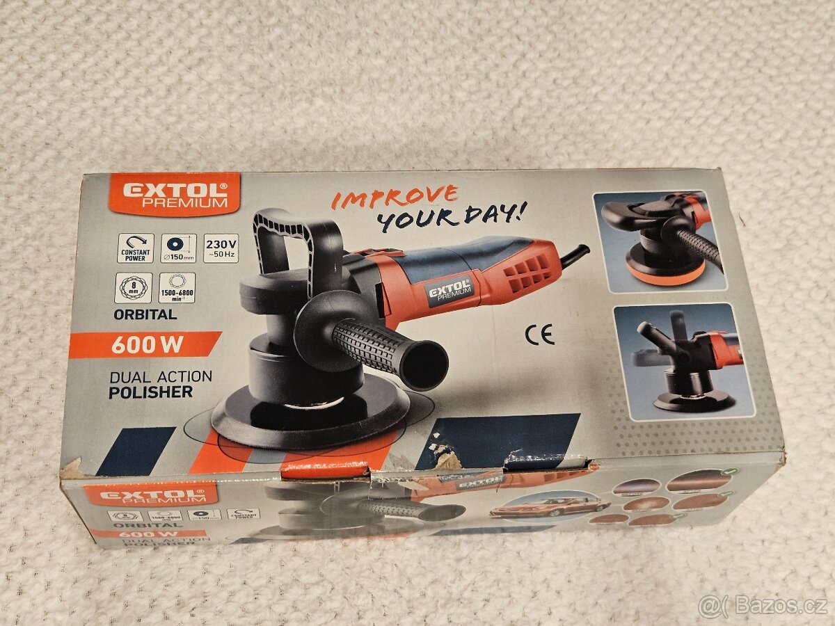 Orbitální leštička EXTOL PREMIUM 600W (skoro nepoužitá) - 5