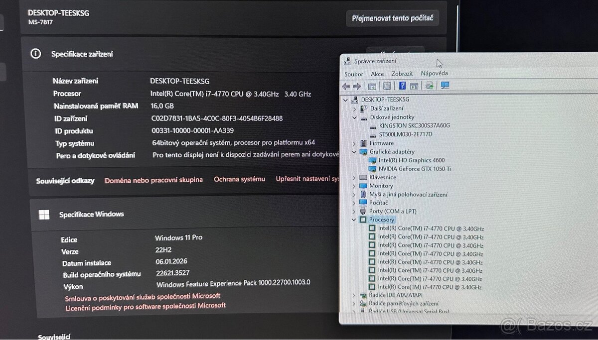 Pc Gtx 1050ti/i7 - 5