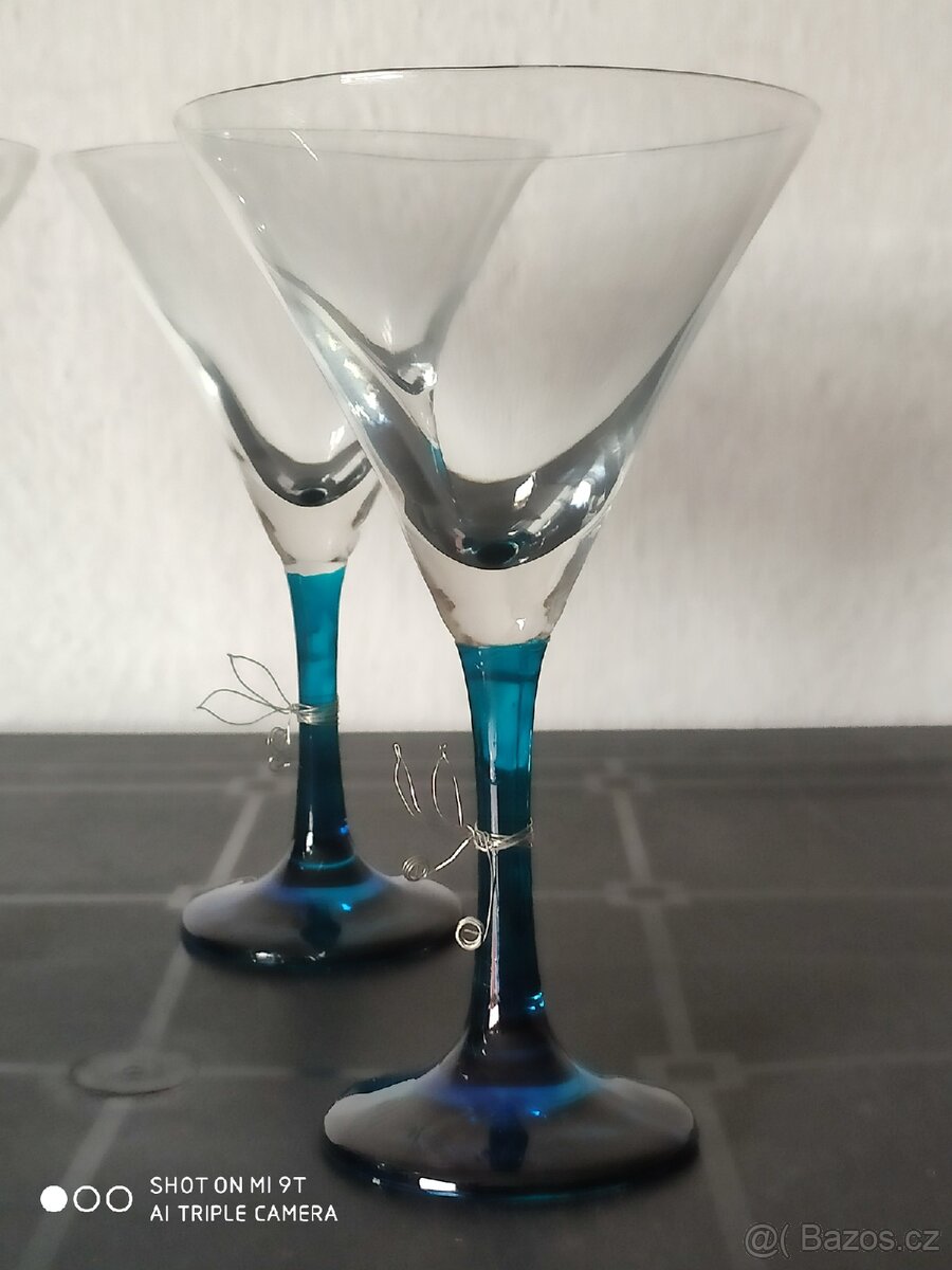 20 let nepoužité Martini sklenice - 5