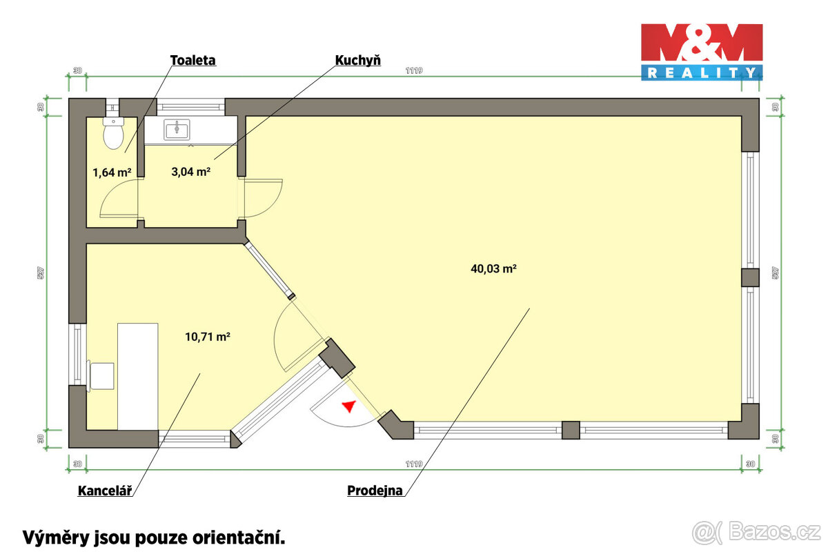 Pronájem komerční plochy, Cheb, ul. U Hilarie - 5