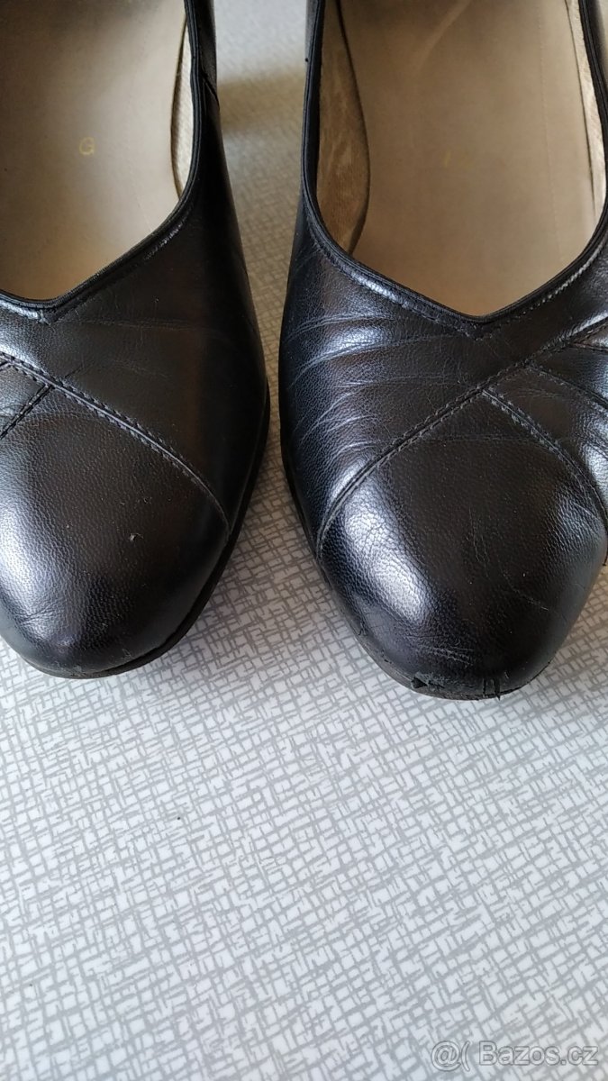 Lodičky kožené, Velikost 7 1/2 - 5