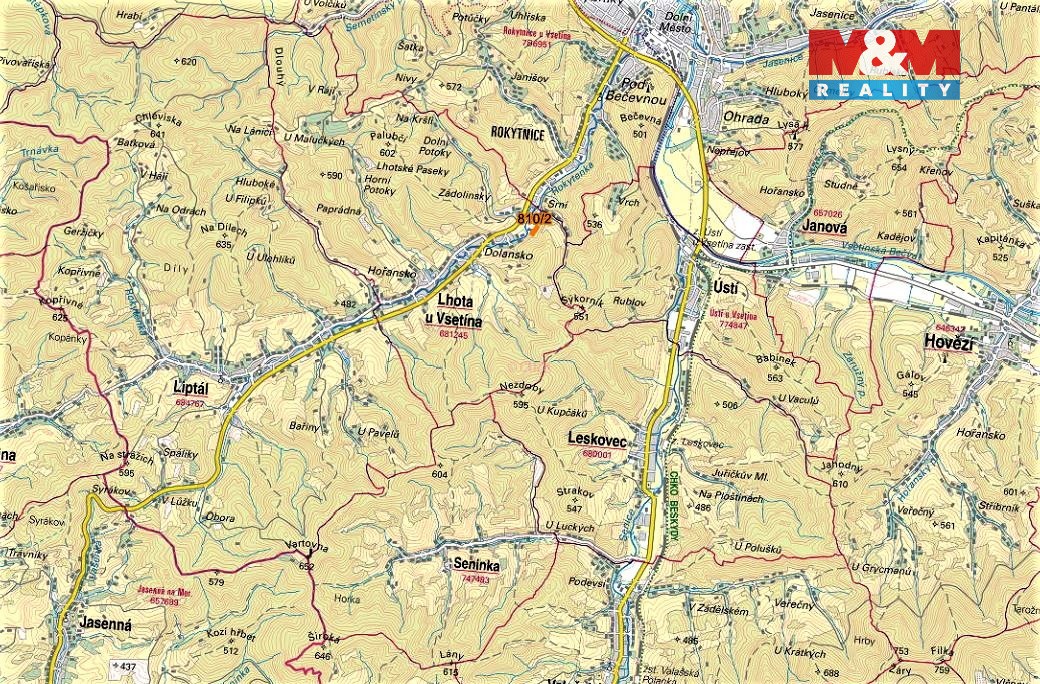 Prodej lesa, 3651 m², Lhota u Vsetína - 5