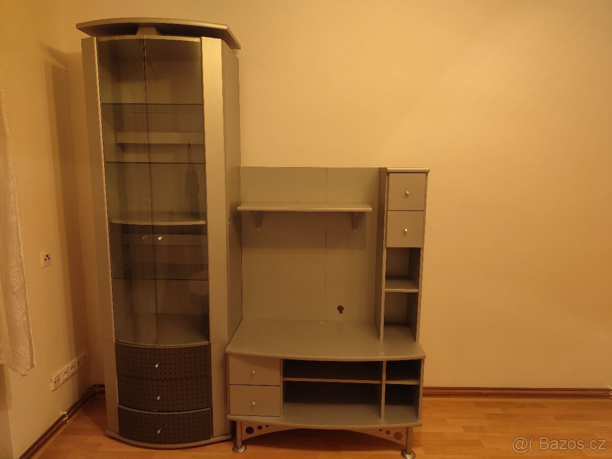 Obývací stěna šedá - 5