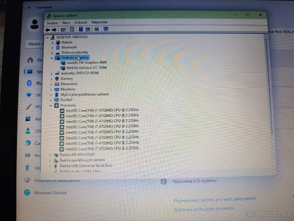 Herný notebook Acer Displej 17.3 Nvidia GeForce GT 750M - 5
