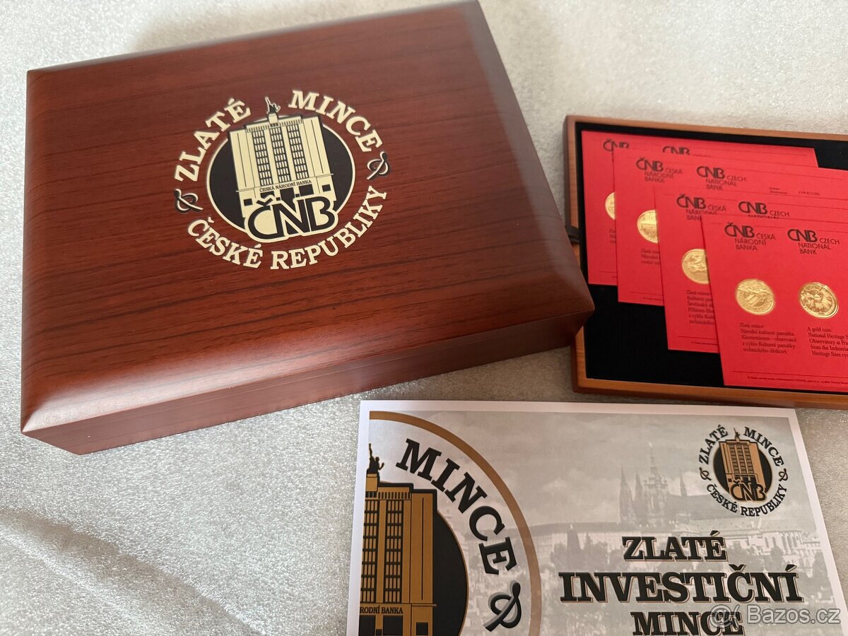 Luxusní etue pro zlaté mince vydané ČNB 1/2oz 1oz - 5