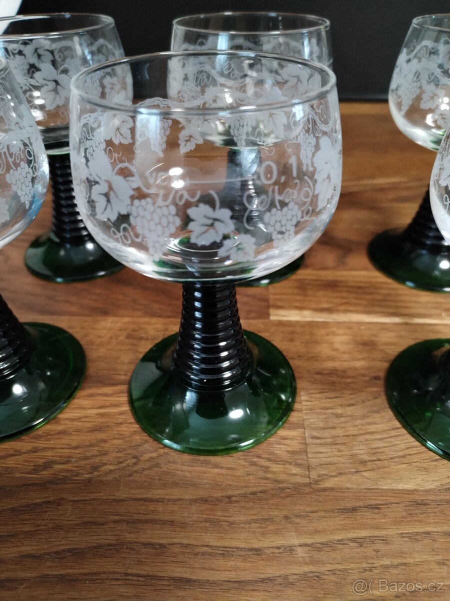 Skleničky na víno 6 kusů. - 5