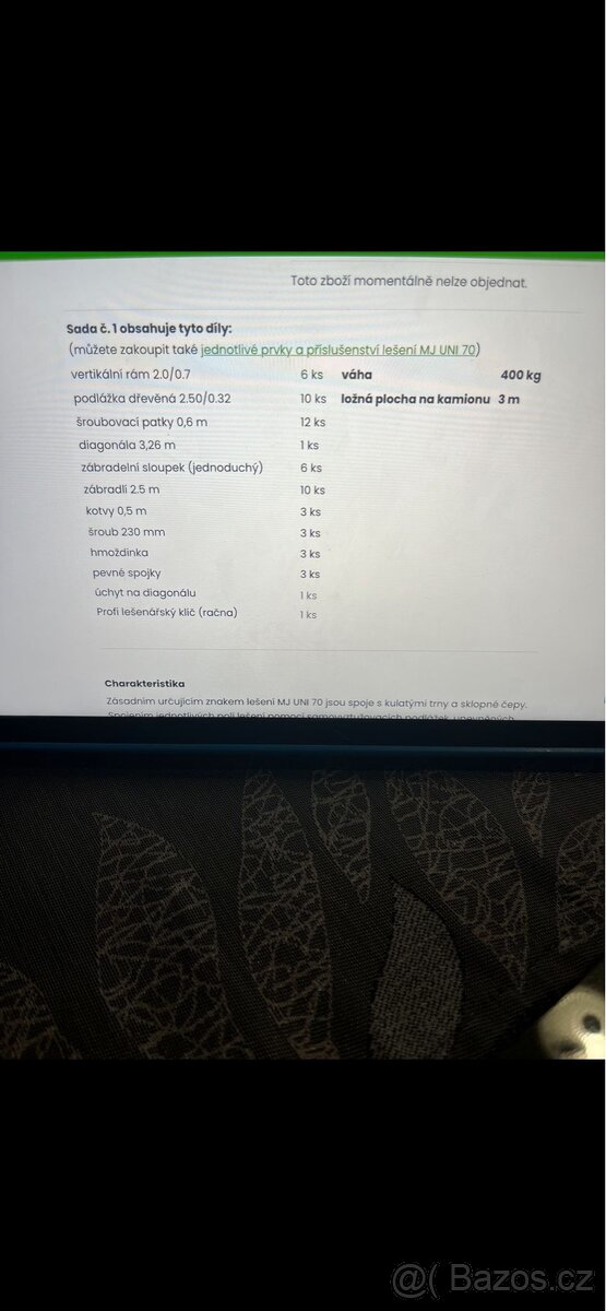 Lešení systém MJ UNI 70 - 5