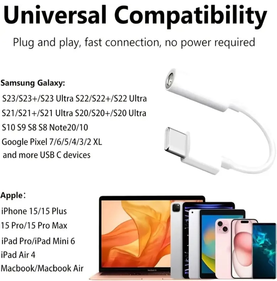 Redukce z USB-C na Jack 3,5mm pro sluchátka - 5