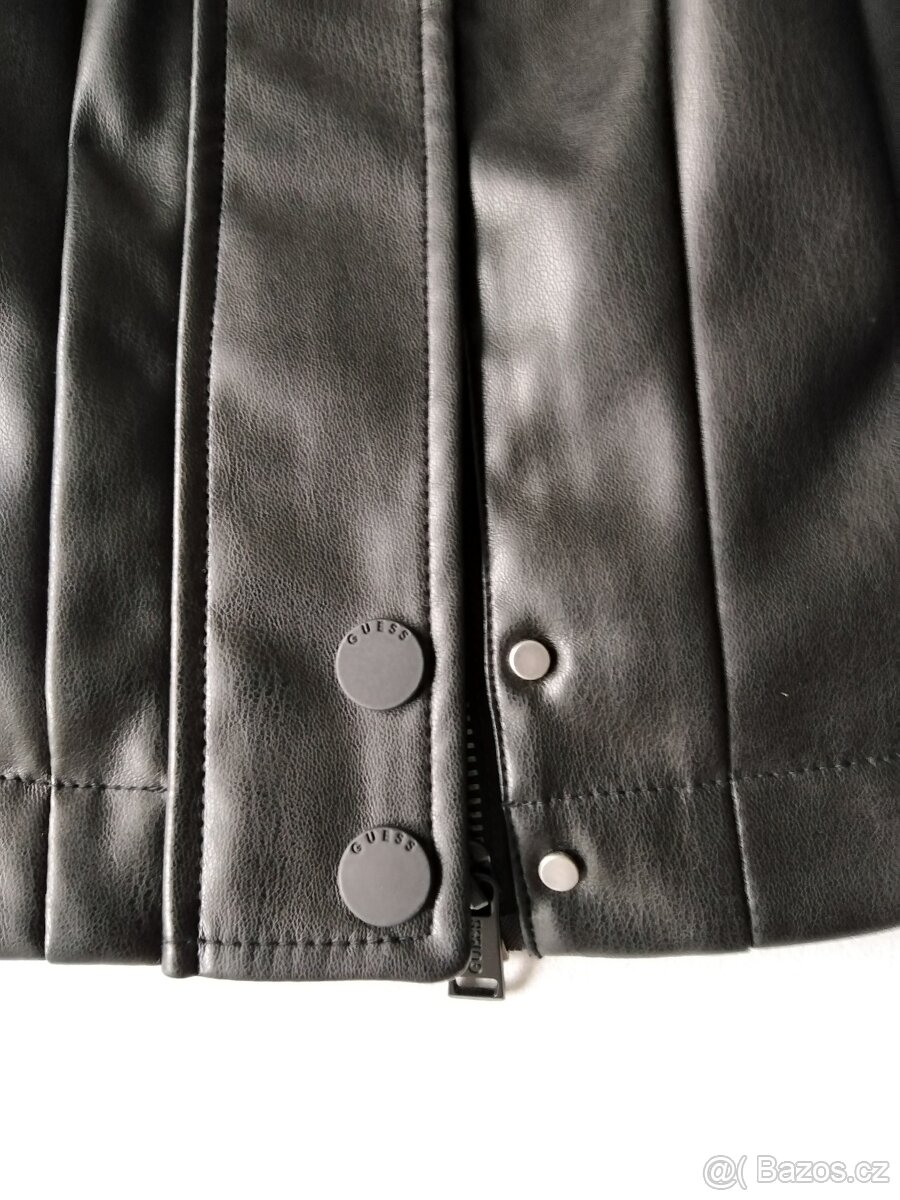 Kožená bunda zn. Guess originál, velikost S, nová - 5