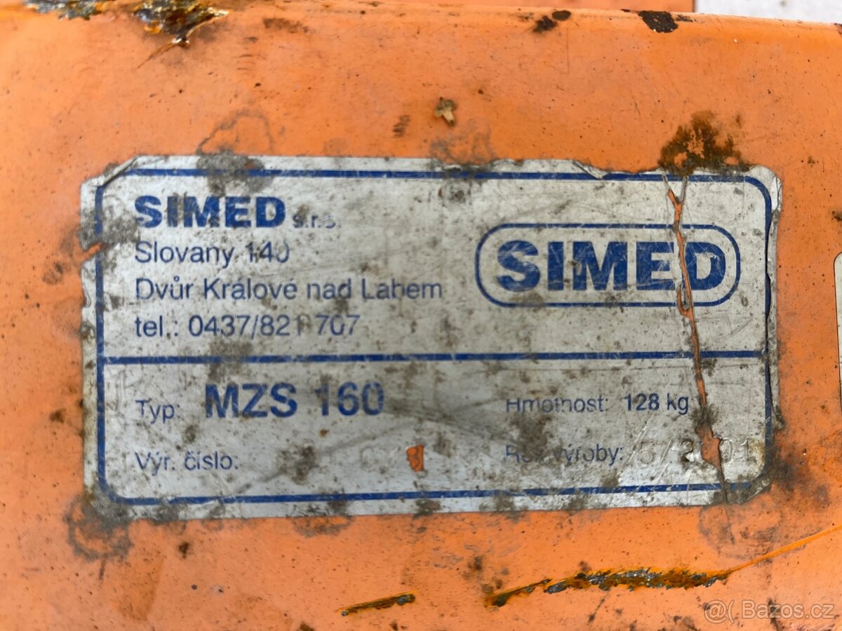 SIMED MZS-160 zametač-eurodeska
