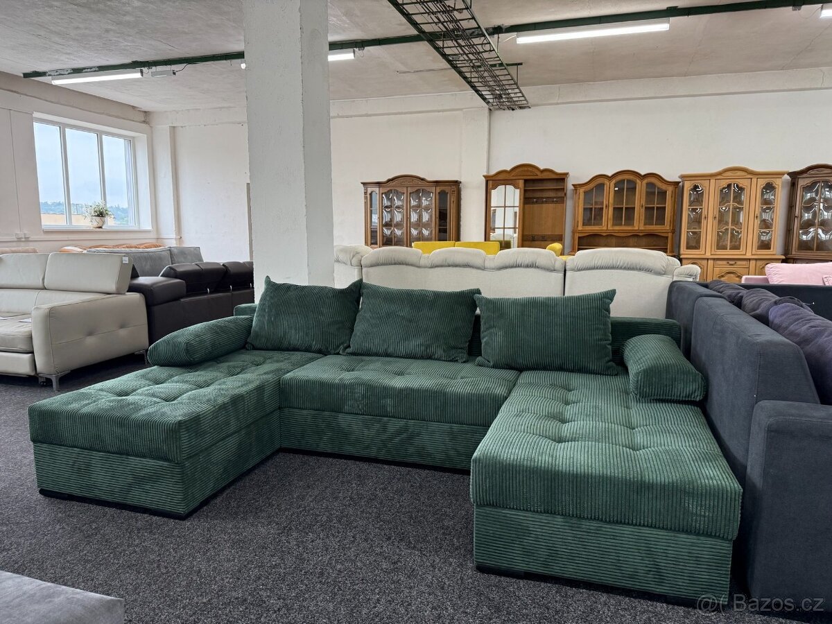 Sedací souprava tvaru U - rozkládací - NEPOUŽITÁ - 5