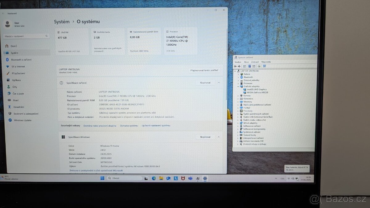 Lenovo IdeaPad S340-14IML 14" Intel i7 8GB 512GB SSD MX230 - 5