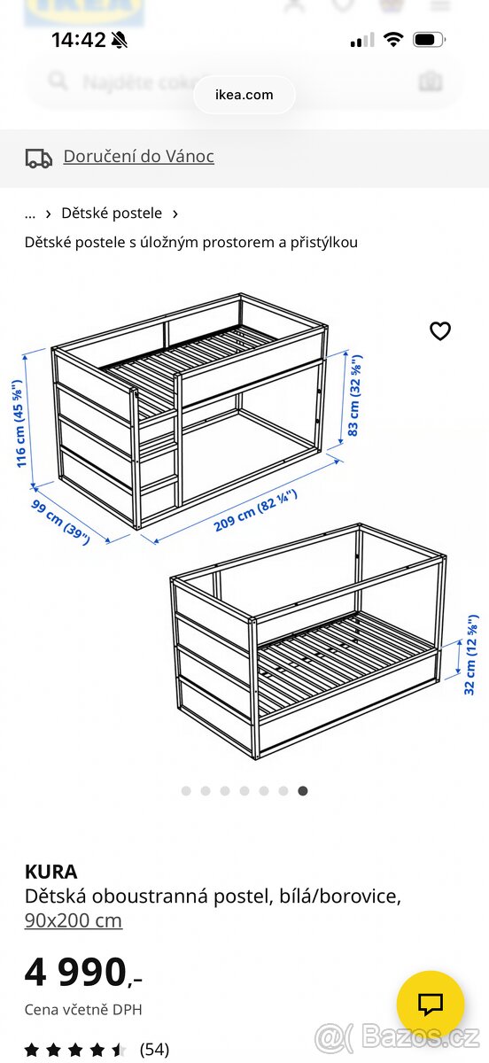 Dětská postel Ikea Kura - 5