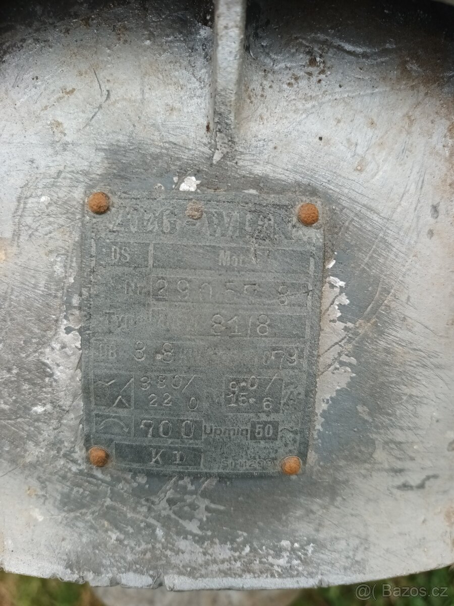 Prodám hliníkový elektromotor AEG 3,8kW - 5