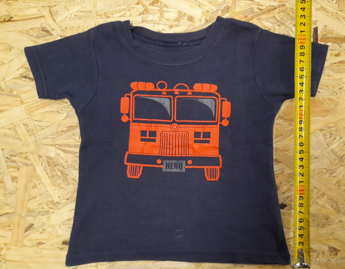 Trička s kr. rukávem vel. 74, 80 a 86 - 5