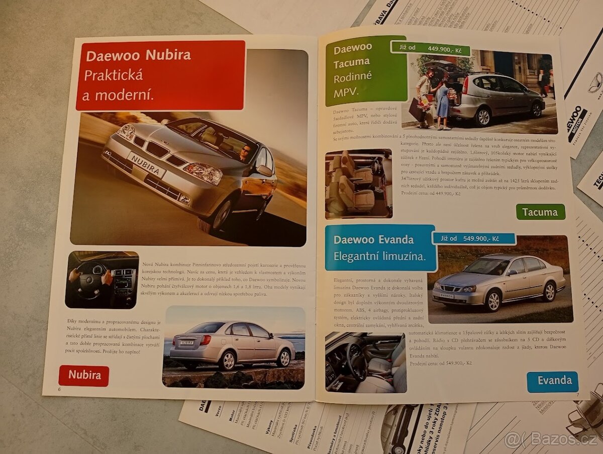 Daewoo Leganza, Matiz, Lanos, Tacuma - prospekty - 5