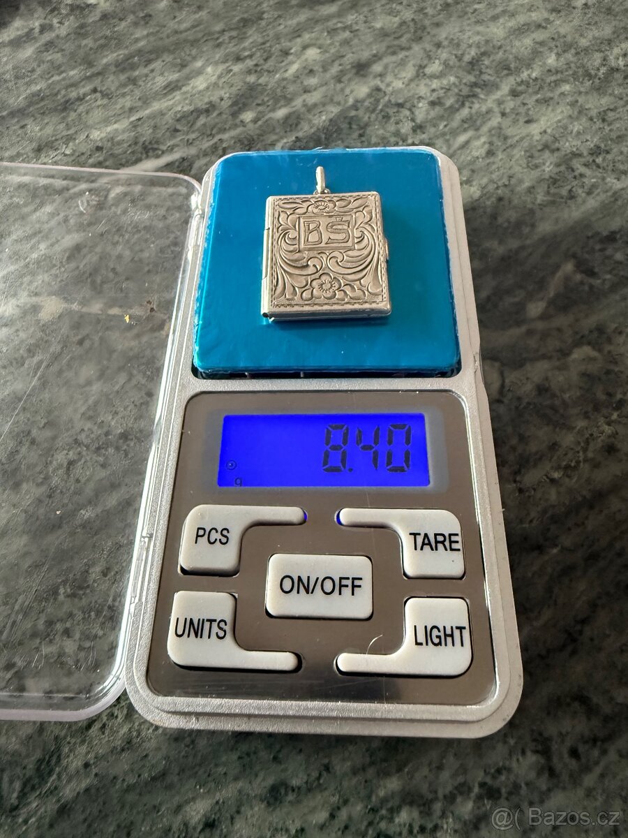 Starožitná stříbrná knížečka na foto. Č1. - 5