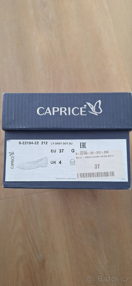 Celokožené dámské baleríny CAPRICE vel 37 - 5