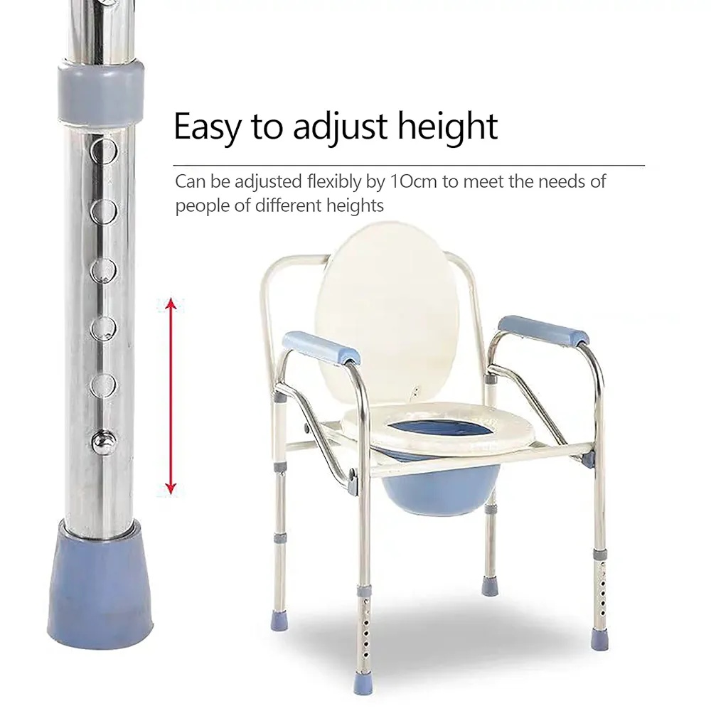 Seniorská toaletní židle, výškově nastavitelná - 5