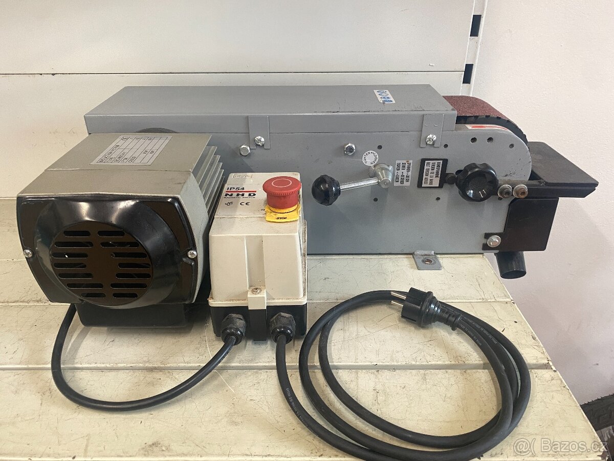 Pásová bruska Huvema HU 100x1220 pro mobilní kovárny - 5