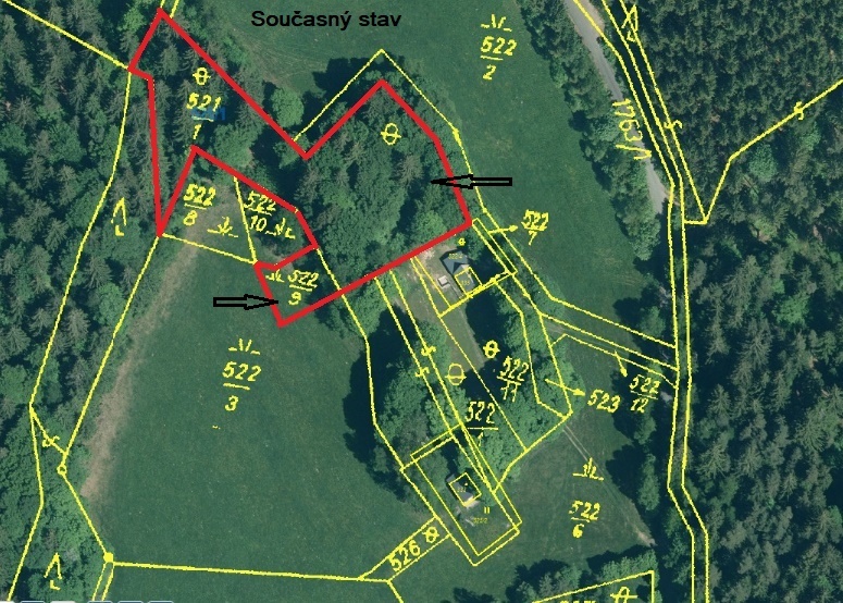 Prodej pozemků 4029 m2 v k.ú. Hojsova Stráž - 5