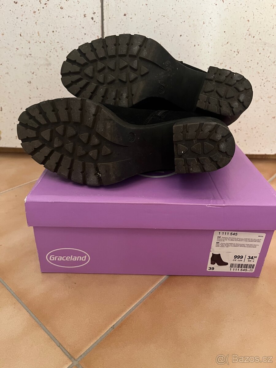 Koníčkové semišové boty vel.39 - 5