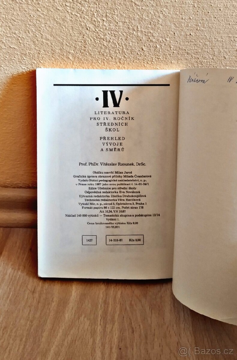 Literatura IV. (dvě staré učebnice) - 5