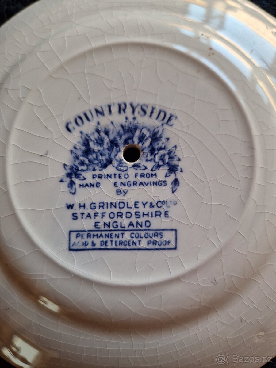 Starožitný etažér - Anglický porcelán - 5