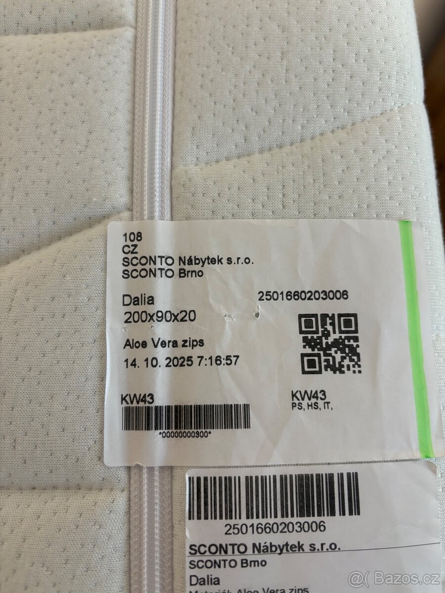 Manželská postel Sconto 180x200 - 5