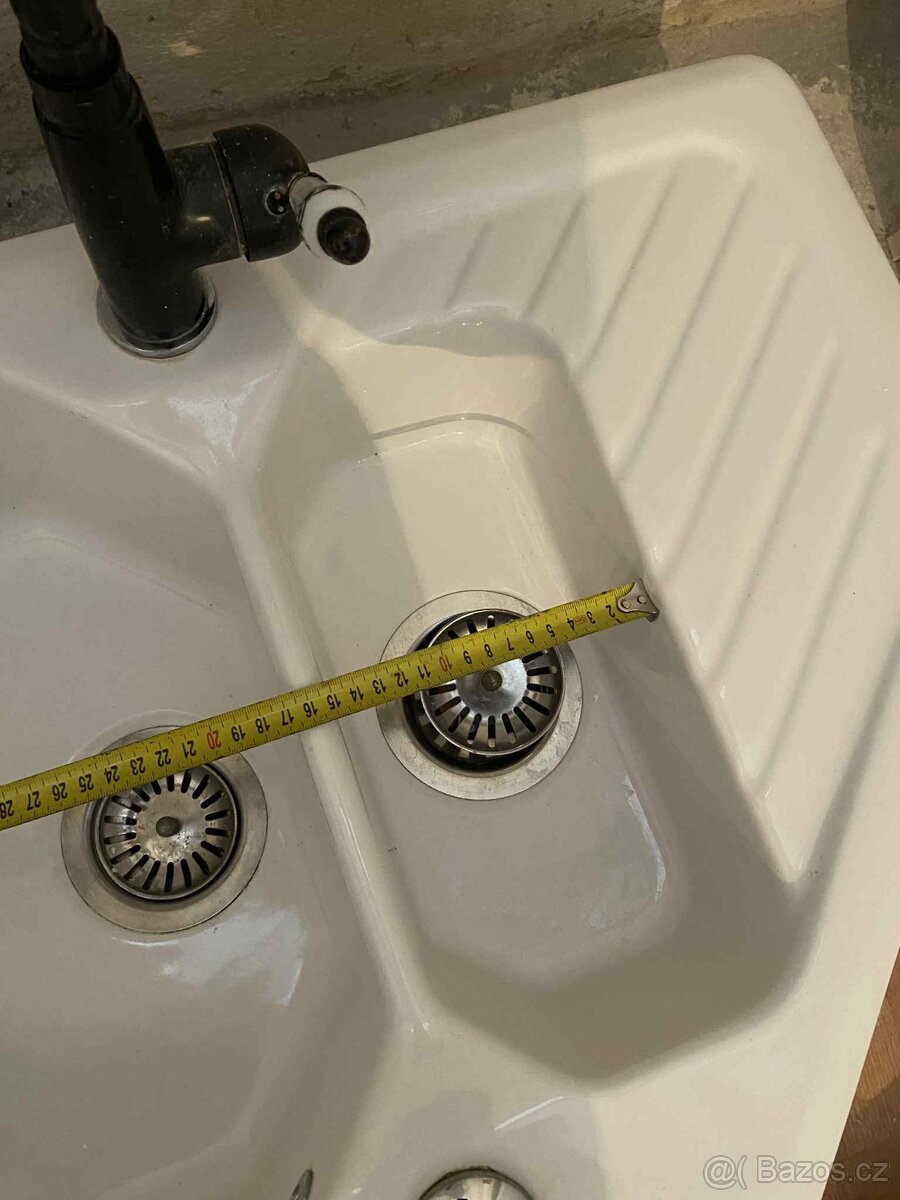 Keramický dřez – dvoudřez s odkapávací plochou - 5