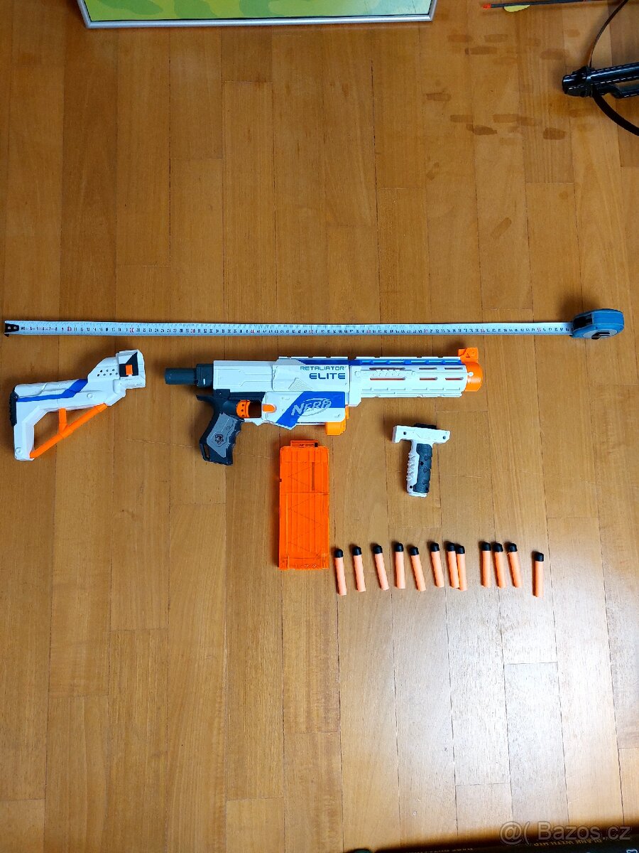 Nerf Retaliator + příslušenství + náboje - 5