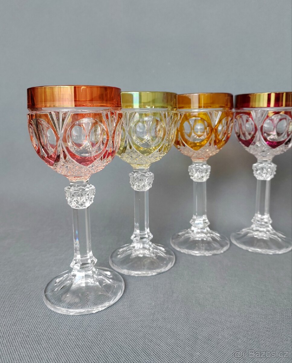 Luxusní sada křišťálových broušených sklenic od Hofbauer - 5